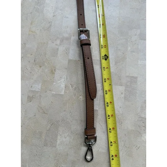 Michael Kors Leather Strap Crossbody Bag Replacement Silver Hardware Purse - Picture 4 of 6